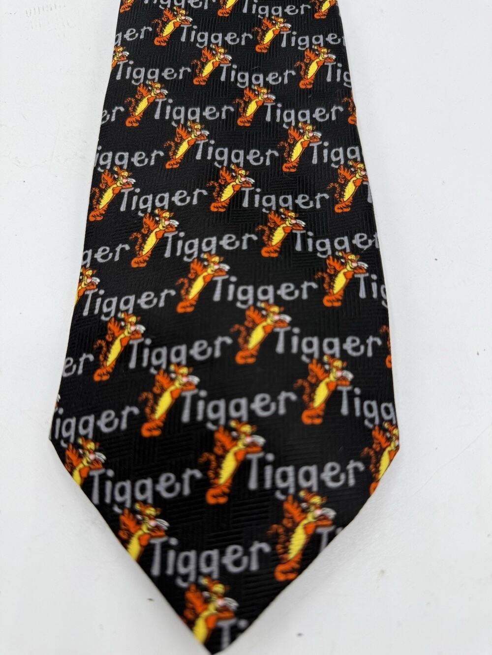Disney Tigger Mens Necktie Winnie the Pooh Black Novelty Character Tie